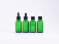 Preview: Grünglasflasche 30ml, mit Pipette schwarz